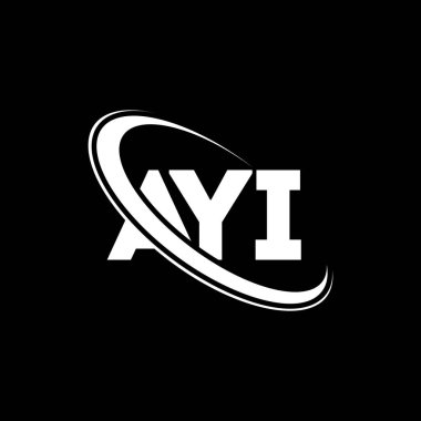 AYI logo. AYI letter. AYI letter logo design. Initials AYI logo linked with circle and uppercase monogram logo. AYI typography for technology, business and real estate brand.