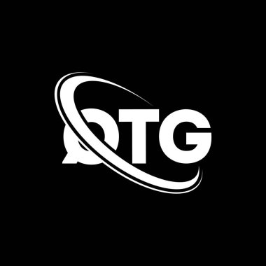 QTG logosu. QTG harfi. QTG harf logo tasarımı. Çember ve büyük harfli monogram logosuna bağlı QTG logosunun baş harfleri. Teknoloji, iş ve emlak markası için QTG tipografisi.