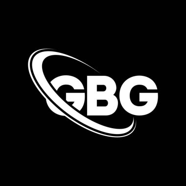 GBG logosu. GBG harfi. GBG harfi logo tasarımı. Çember ve büyük harfli monogram logosuyla birleştirilmiş GBG logosu. Teknoloji, iş ve emlak markası için GBG tipografisi.