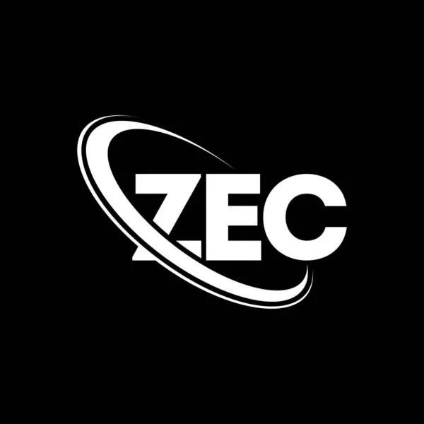 Zec标志 Zec的信Zec字母标识设计 首字母Zec标识与圆圈和大写字母标识链接 Zec技术 商业和房地产品牌排版 — 图库矢量图片