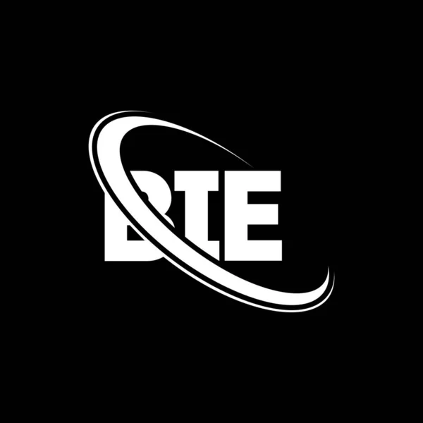 Logo Bie Dopis Bie Návrh Loga Bie Iniciály Logo Bie — Stockový vektor