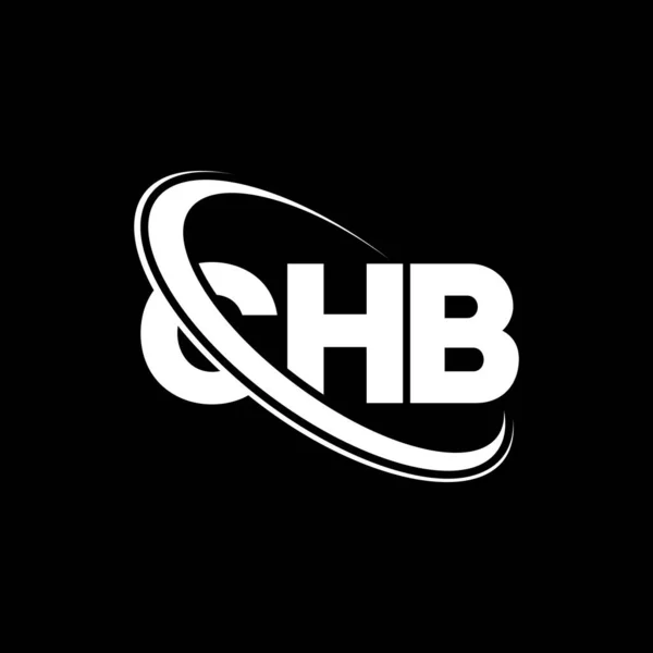 Chbロゴ Chbの手紙 Chbレターロゴデザイン 初期のChbのロゴは サークルと大文字のモノグラムのロゴとリンクされています ビジネスおよび不動産ブランドのためのChbタイポグラフィ — ストックベクタ