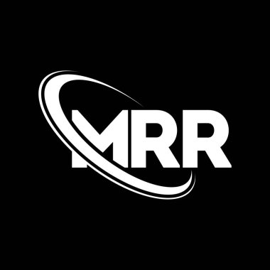 MRR logosu. MRR mektubu. MRR harfi logo tasarımı. Çember ve büyük harfli monogram logosuna bağlı MRR logosu. Teknoloji, iş ve emlak markası MRR tipografisi.