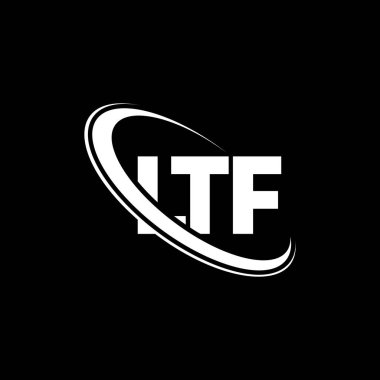 LTF logosu. LTF mektubu. LTF mektup logosu tasarımı. Çember ve büyük harfli monogram logosuna bağlı ilk LTF logosu. Teknoloji, iş ve emlak markası için LTF tipografisi.