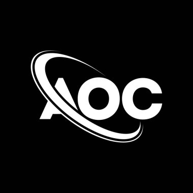 AOC logo. AOC letter. AOC letter logo design. Initials AOC logo linked with circle and uppercase monogram logo. AOC typography for technology, business and real estate brand.