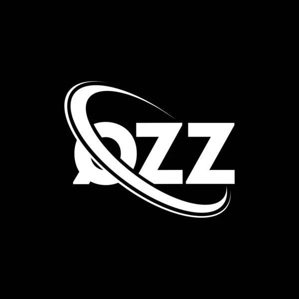 Logo Qzz Qzz Dopis Návrh Loga Qzz Iniciály Logo Qzz — Stockový vektor