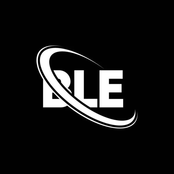 Ble Logo Ble Brief Design Des Schriftzugs Ble Initialen Ble — Stockvektor