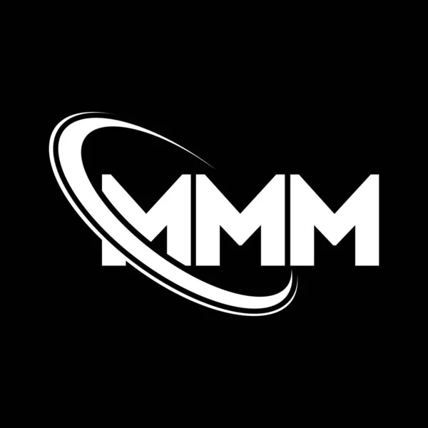 Logo Mmm Carta Mmm Diseño Del Logotipo Letra Mmm Inicial — Vector de stock