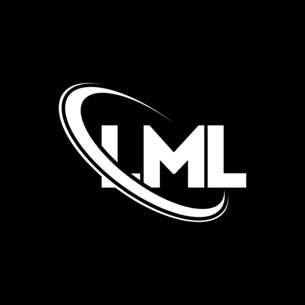 Logotipo Lml Carta Lml Diseño Del Logotipo Letra Lml Logotipo — Vector de stock