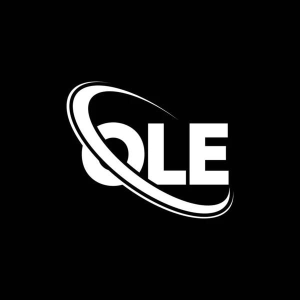 Logotipo Ole Carta Antiga Projeto Logotipo Carta Ole Iniciais Logotipo — Vetor de Stock