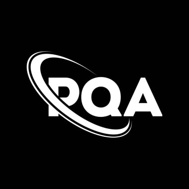 PQA logosu. PQA mektubu. PQA harf logosu tasarımı. Çember ve büyük harfli monogram logosuyla PQA logosunun baş harfleri. Teknoloji, iş ve emlak markası için PQA tipografisi.