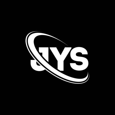 JYS logosu. JYS mektubu. JYS mektup logosu tasarımı. Çember ve büyük harfli monogram logosuna bağlı JYS logosu. Teknoloji, iş ve emlak markası için JYS tipografisi.