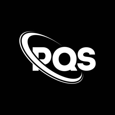 PQS logosu. PQS harfi. PQS harf logosu tasarımı. Çember ve büyük harfli monogram logosuna bağlı PQS logosu. Teknoloji, iş ve emlak markası için PQS tipografisi.