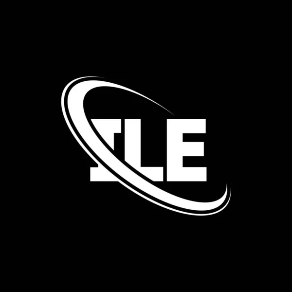 Логотип Ile Лист Форма Логотипу Ile Ініціали Ile Пов Язані — стоковий вектор