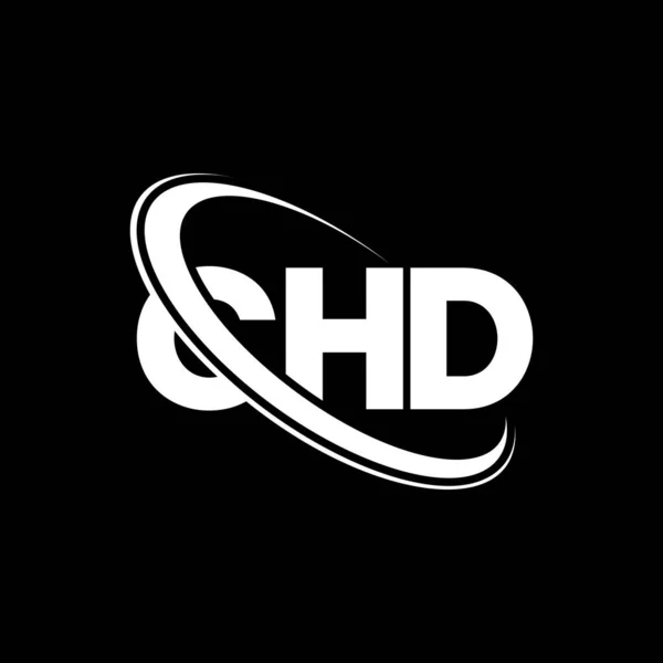 Λογότυπο Chd Γράμμα Chd Σχεδιασμός Λογότυπου Chd Επιστολή Αρχικό Λογότυπο — Διανυσματικό Αρχείο