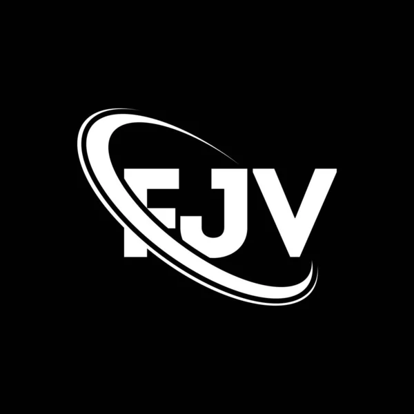 Logo Fjv Carta Fjv Diseño Del Logotipo Letra Fjv Logotipo — Archivo Imágenes Vectoriales