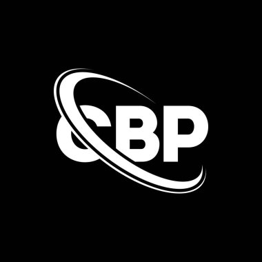 CBP logosu. CBP mektubu. CBP mektup logosu tasarımı. Çember ve büyük harfli monogram logosuna bağlı CBP logosu. Teknoloji, iş ve emlak markası için CBP tipografisi.