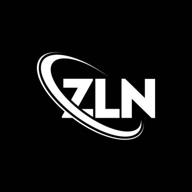 ZLN logosu. ZLN mektubu. ZLN harf logosu tasarımı. Çember ve büyük harfli monogram logosuna bağlı baş harfler ZLN logosu. Teknoloji, iş ve emlak markası için ZLN tipografisi.