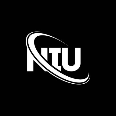 NIU logosu. NIU mektubu. NIU mektup logosu tasarımı. Çember ve büyük harfli monogram logosu ile birleştirilmiş NIU logosu. Teknoloji, iş ve emlak markası için NIU tipografisi.