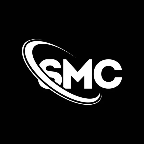 Logo Smc Carta Smc Diseño Del Logotipo Letra Smc Logo — Vector de stock
