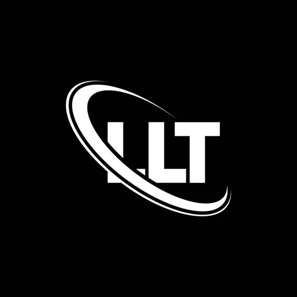 Llt Logo Llt Dopis Návrh Loga Llt Iniciály Logo Llt — Stockový vektor