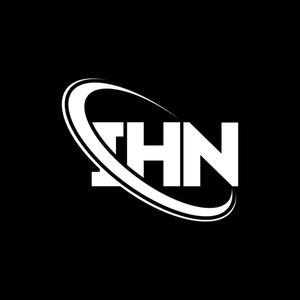 Ihn Logo Ihn Brief Ihn Letter Logo Design Initialen Ihn — Stockvektor