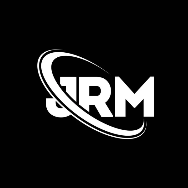 Logo Jrm Carta Jrm Diseño Del Logotipo Letra Jrm Inicial — Vector de stock