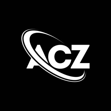 ACZ logo. ACZ letter. ACZ letter logo design. Initials ACZ logo linked with circle and uppercase monogram logo. ACZ typography for technology, business and real estate brand.