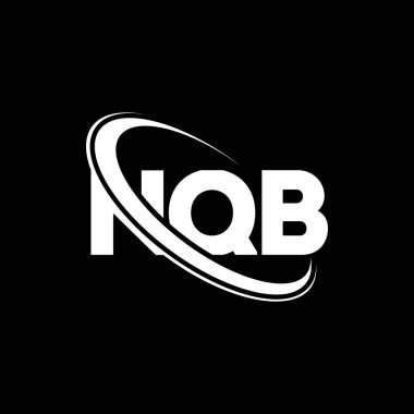 NQB logosu. NQB harfi. NQB harfi logo tasarımı. Çember ve büyük harfli monogram logosuna bağlı NQB logosu. Teknoloji, iş ve emlak markası için NQB tipografisi.