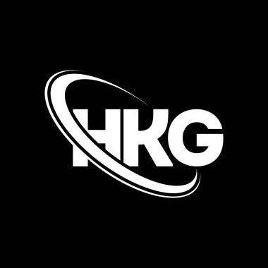 HKG logosu. HKG mektubu. HKG harf logosu tasarımı. Çember ve büyük harfli monogram logosuyla HKG logosunun baş harfleri. Teknoloji, iş ve emlak markası için HKG tipografisi.