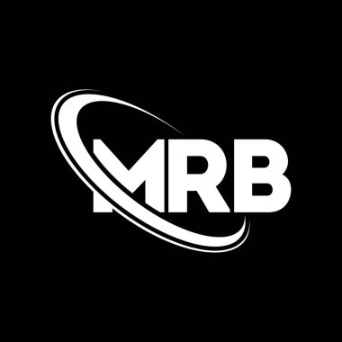 MRB logosu. MRB mektubu. MRB harfli logo tasarımı. Çember ve büyük harfli monogram logosuna bağlı baş harfler MRB logosu. Teknoloji, iş ve emlak markası için MRB tipografisi.
