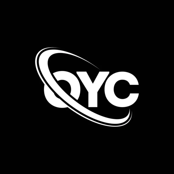 Logotipo Oyc Carta Oyc Diseño Del Logotipo Letra Oyc Logotipo — Archivo Imágenes Vectoriales