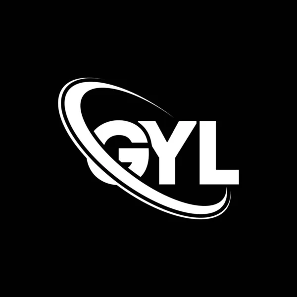 Gyl Logotyp Gyl Brev Gyl Bokstav Logotyp Design Initialer Gyl — Stock vektor