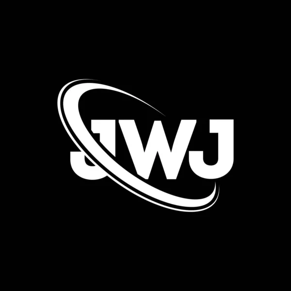 Jwj Jwj Jwj 디자인 Jwj 로고는 대문자 로고와 연결되어 비즈니스 — 스톡 벡터
