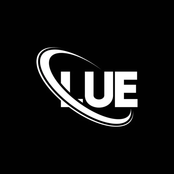 Λογότυπο Lue Lue Γράμμα Σχεδιασμός Λογότυπου Lue Αρχικές Λογότυπο Lue — Διανυσματικό Αρχείο