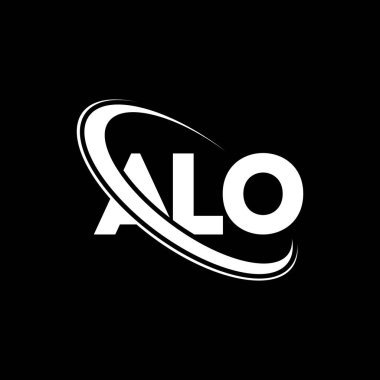 ALO logo. ALO letter. ALO letter logo design. Initials ALO logo linked with circle and uppercase monogram logo. ALO typography for technology, business and real estate brand.