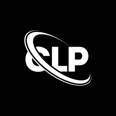 CLP logosu. CLP harfi. CLP harf logosu tasarımı. Çember ve büyük harfli monogram logosuyla birleştirilmiş CLP logosu. Teknoloji, iş ve emlak markası için CLP tipografisi.