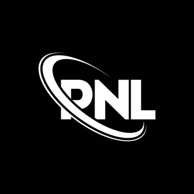 PNL logosu. PNL mektubu. PNL harf logosu tasarımı. Çember ve büyük harfli monogram logosuyla birleştirilmiş PNL logosu. Teknoloji, iş ve emlak markası için PNL tipografisi.