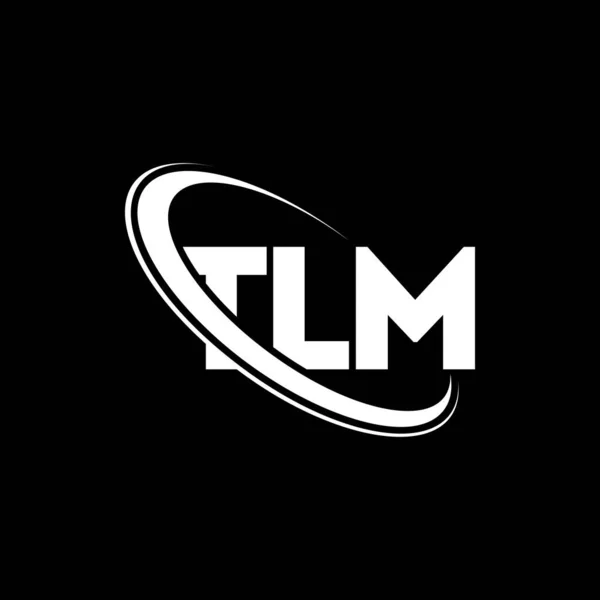 Logo Tlm Carta Tlm Diseño Del Logotipo Carta Tlm Logo — Vector de stock