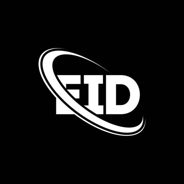 Logo Eid Carta Identificación Electrónica Diseño Del Logotipo Letra Eid — Vector de stock