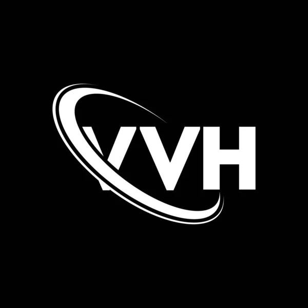 Логотип Vvh Письмо Vvh Дизайн Логотипа Буквы Vvh Логотип Vvh — стоковый вектор