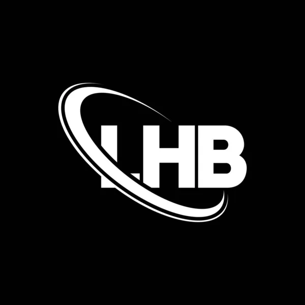 Lhbロゴ Lhbの手紙 Lhb文字のロゴデザイン 初期のLhbロゴは サークルと大文字のモノグラムロゴとリンクされています ビジネスおよび不動産ブランドのためのLhbタイポグラフィ — ストックベクタ