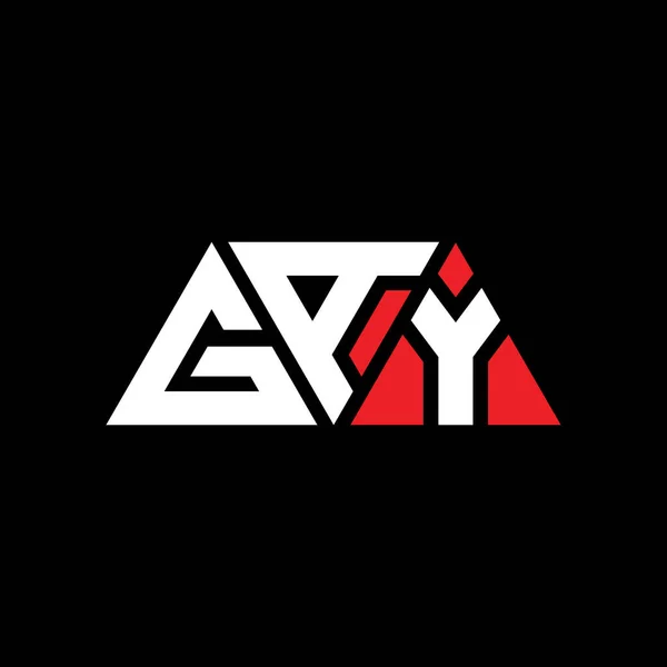 三角形状のGay三角形文字ロゴデザイン Gay三角形のロゴデザインモノグラム Gay三角形ベクトルロゴテンプレート Gay三角形のロゴシンプル エレガントで豪華なロゴ — ストックベクタ