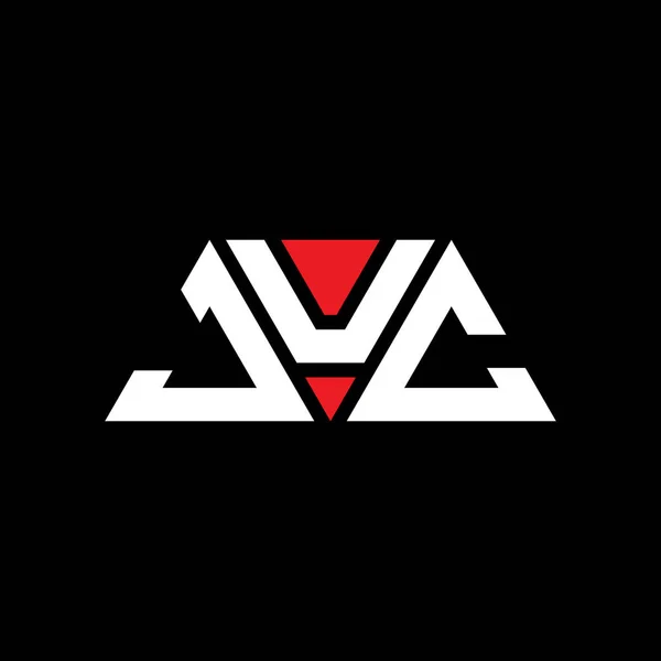 Diseño Del Logotipo Letra Del Triángulo Juc Con Forma Triángulo — Vector de stock