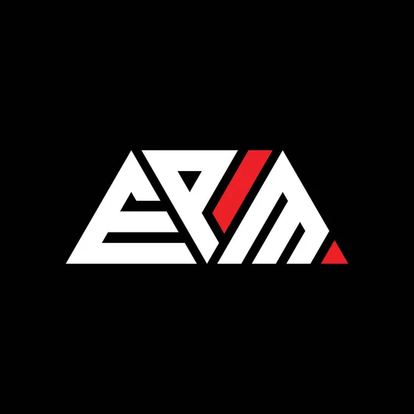 Epm Driehoekig Logo Met Driehoekige Vorm Epm Driehoekig Logo Ontwerp — Stockvector