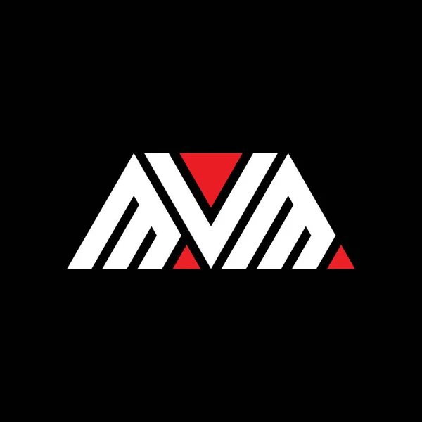Design Logotipo Letra Triângulo Mvm Com Forma Triângulo Monograma Design — Vetor de Stock