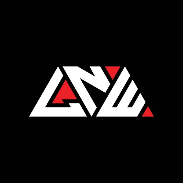 Lnw Triangle Letter Logo Design Triangle Shape Lnw Triangle Logo — Stock Vector