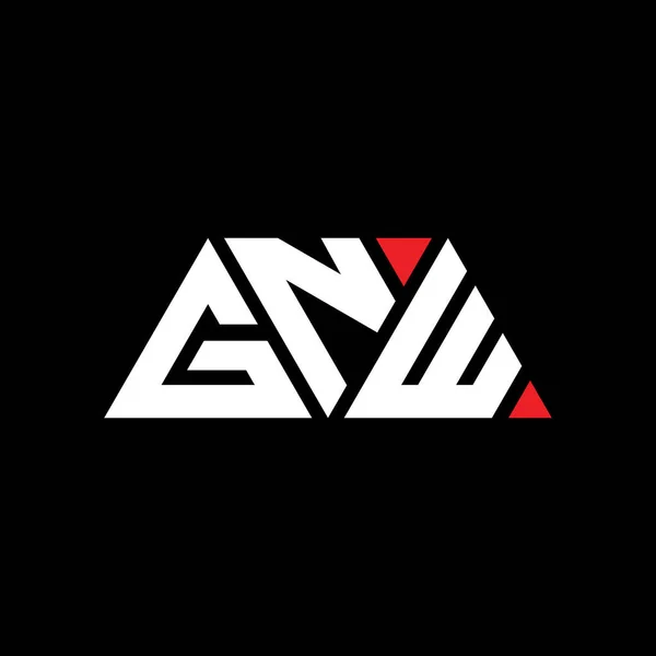 Diseño Logotipo Letra Triángulo Gnw Con Forma Triángulo Diseño Del — Archivo Imágenes Vectoriales