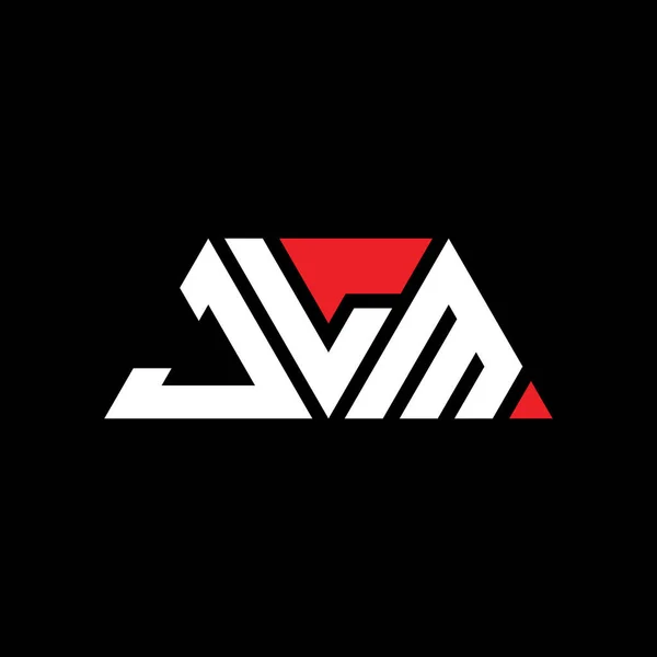 Jlm Треугольник Письмо Логотип Дизайн Треугольной Формы Монограмма Треугольного Логотипа — стоковый вектор