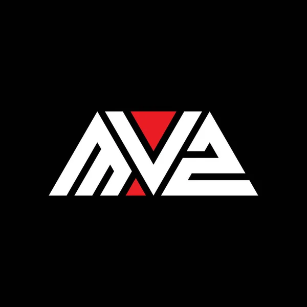Дизайн Логотипа Mvz Треугольной Формы Монограмма Логотипа Треугольника Mvz Шаблон — стоковый вектор